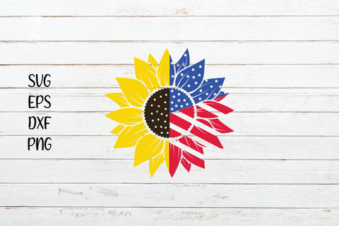 4th July Sunflower clipart svg SVG SmmrDesign 