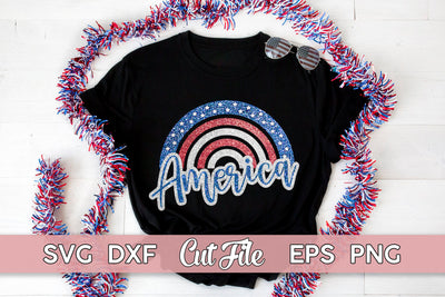 4th July SVG | America Rainbow, American Flag Shirt SVG Maggie Do Design 