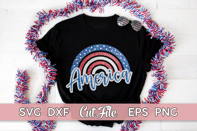 4th July SVG | America Rainbow, American Flag Shirt SVG Maggie Do Design 