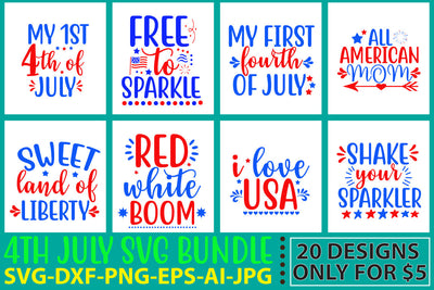 4th July SVG Bundle SVG Syaman 