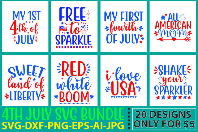 4th July SVG Bundle SVG Syaman 