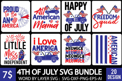 4Th July SVG Bundle,USA Flag Svg, Independence Day, 4th of July Svg Bundle, Patriotic Svg, America Svg, USA Svg, July 4th Svg SVG BlackCatsMedia 