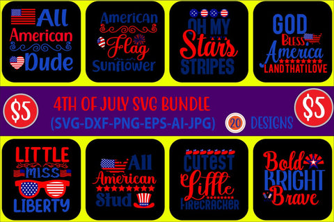 4Th July SVG Bundle,USA Flag Svg, Independence Day, 4th of July Svg Bundle, Patriotic Svg, America Svg, USA Svg, July 4th Svg SVG Blessedprint 