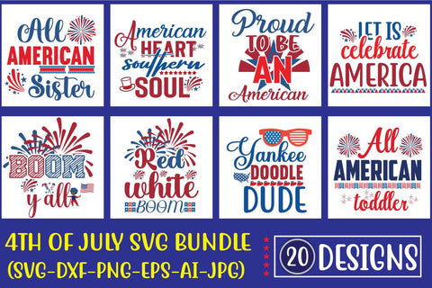 4Th July SVG Bundle,USA Flag Svg, Independence Day, 4th of July Svg Bundle, Patriotic Svg, America Svg, USA Svg, July 4th Svg SVG Blessedprint 
