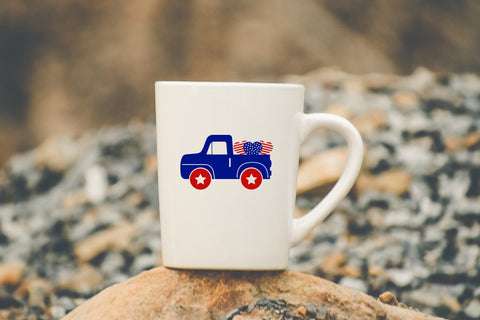 4th July Truck Illustration svg cut file Bundle SVG SmmrDesign 