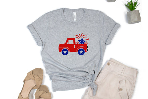 4th July Truck Illustration svg cut file Bundle SVG SmmrDesign 