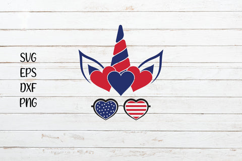 4th July Unicorn Clipart svg SVG SmmrDesign 