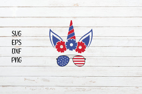 4th July Unicorn svg clipart SVG SmmrDesign 