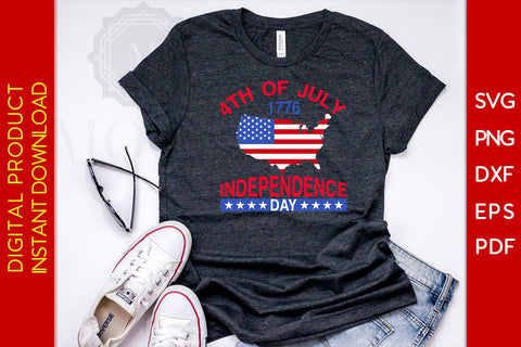 4th Of July 1776 Independence Day SVG PNG PDF Cut File SVG Creativedesigntee 