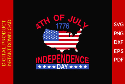 4th Of July 1776 Independence Day SVG PNG PDF Cut File SVG Creativedesigntee 