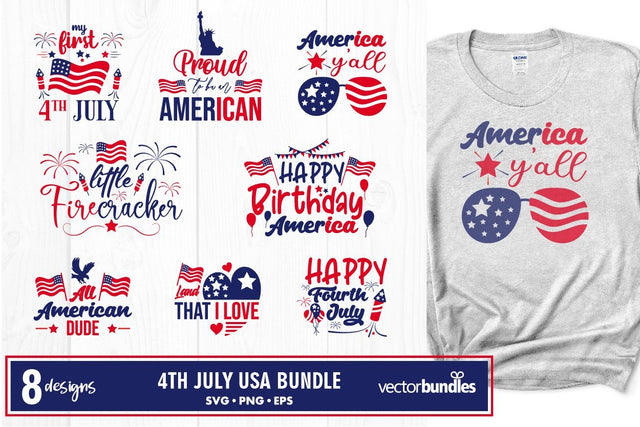 4th of july america svg bundle SVG vectorbundles 