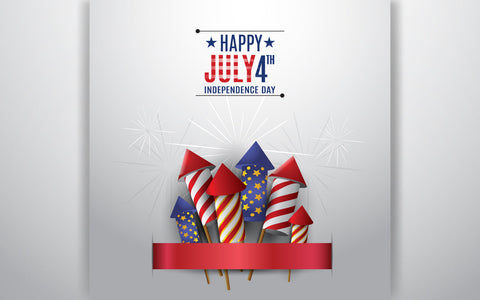4th of July and seta of fireworks for independence day firework rockets isolated on white background SVG naemmiah021 