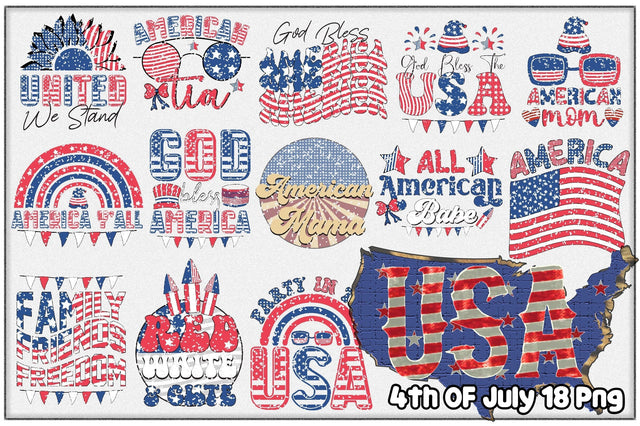 4th of July Bundle Sublimation-Vol-1 Sublimation Creativeart88 