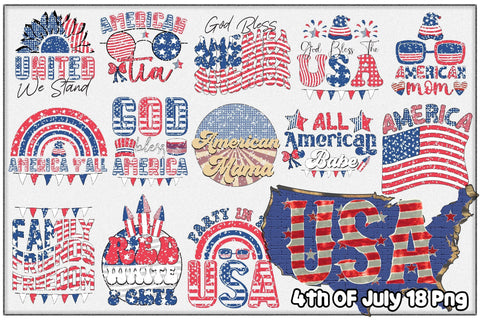 4th of July Bundle Sublimation-Vol-1 Sublimation Creativeart88 