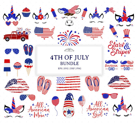 4th of July Bundle SVG Files SVG SVG Cut Studio 