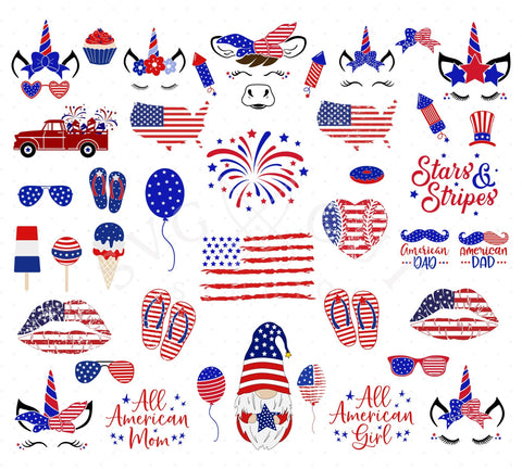 4th of July Bundle SVG Files SVG SVG Cut Studio 