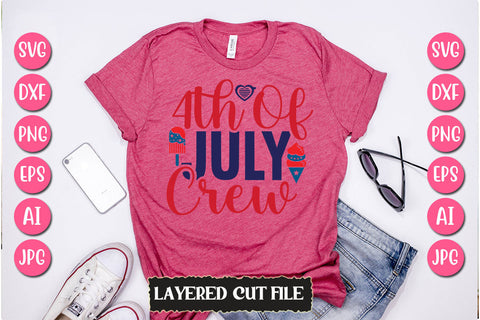 4th of July Crew SVG Cut File SVG Newmockups 