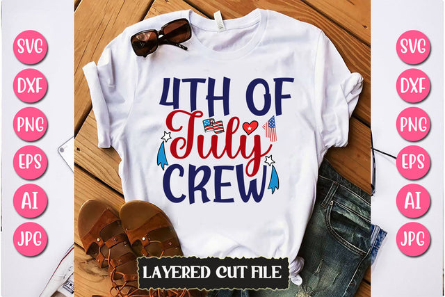 4th of July Crew SVG Cut File SVG Newmockups 