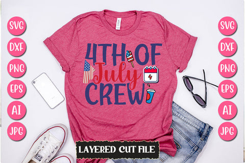4th of July Crew SVG Cut File SVG Newmockups 