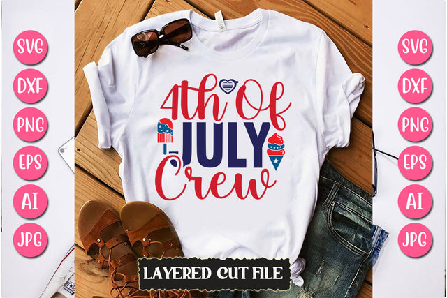 4th of July Crew SVG Cut File SVG Newmockups 