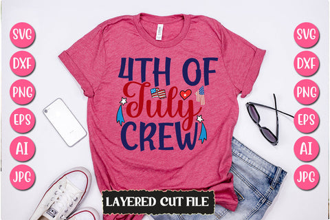 4th of July Crew SVG Cut File SVG Newmockups 