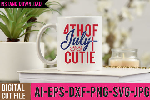4th of July Cutie SVG Cut FIle , 4th of July SVG Bundle SVG BlackCatsMedia 