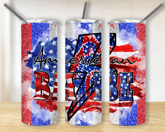 4th Of July Design for Straight Tapered Tumbler , 20oz Skinny Tumbler Sublimation Designs, Sunflower American Babe Tumbler PNG Instant Download Sublimation BouDesign 