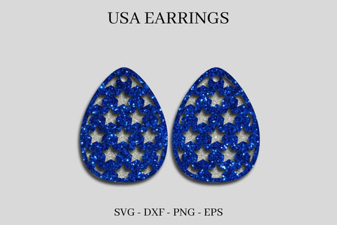 4th of July Earrings SVG SVG SvgOcean 
