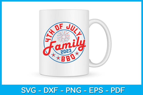 4th of July Family BBQ 2023 SVG PNG PDF Cut File SVG Creativedesigntee 