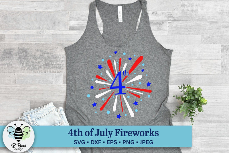 4th of July Fireworks SVG SVG B Renee Design 