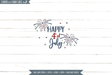 4th of July Fireworks SVG SVG Designs by Jolein 