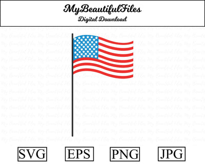 4th of july flag SVG MyBeautifulFiles 