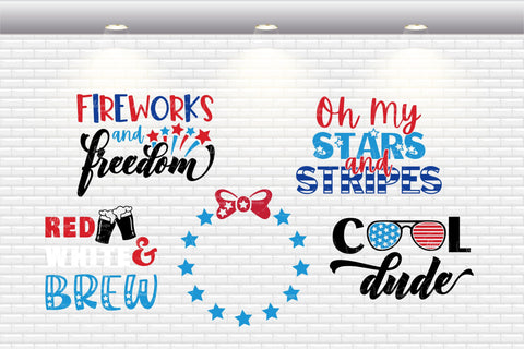 4th Of July | Fourth Of July Bundle - SVG, PNG, DXF, EPS SVG Elsie Loves Design 