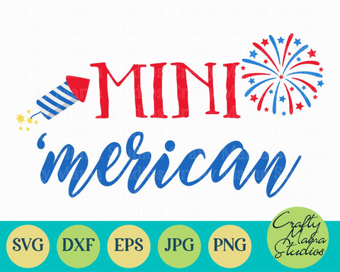 4th Of July - Fourth Of July - July 4th - Mini American Svg SVG Crafty Mama Studios 