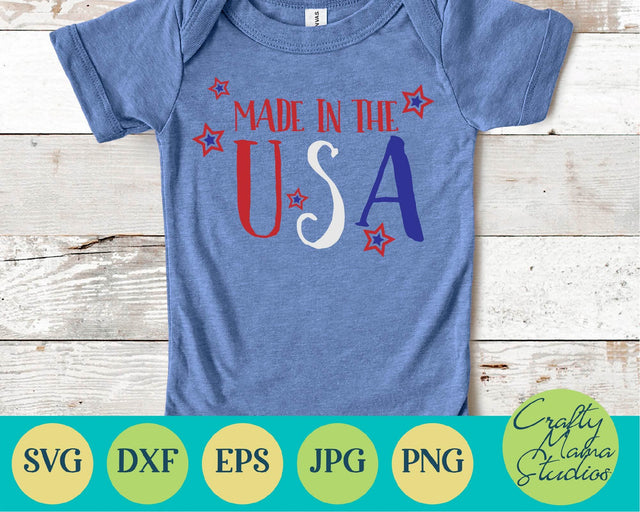 4th Of July - Fourth Of July - July 4th - Patriotic - Made In The USA SVG SVG Crafty Mama Studios 