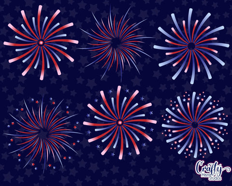4th of July - Fourth of July Svg Bundle - Independence Day Fireworks - America SVG Crafty Mama Studios 