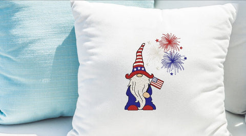 4th of July Gnome Patriotic embroidery design, 4 sizes. Embroidery/Applique DESIGNS ArtEMByNatalia 