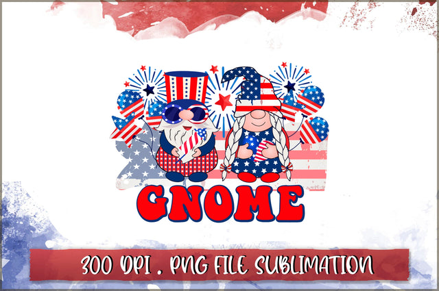 4th of July Gnome Sublimation SVG Shetara Begum 