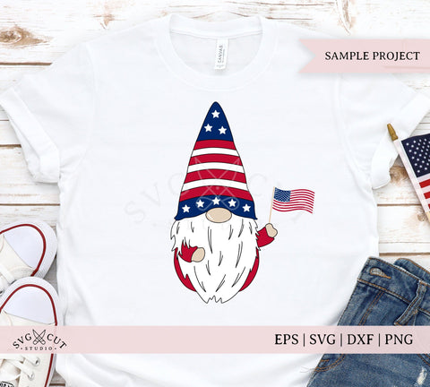 4th of July Gnome SVG files SVG SVG Cut Studio 