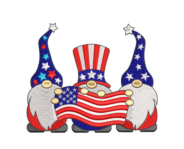 4th of July Gnomes Patriotic embroidery design. Embroidery/Applique DESIGNS ArtEMByNatalia 