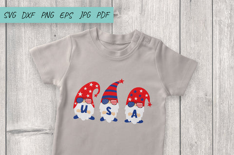 4th of July Gnomes, Patriotic Gnomes, Independence Day SVG Irina Ostapenko 