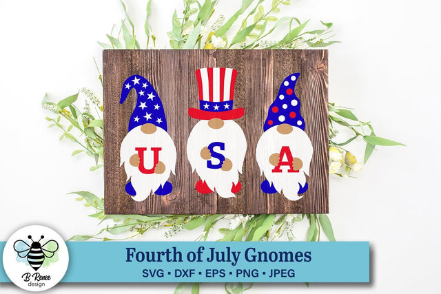 4th of July Gnomes SVG B Renee Design 