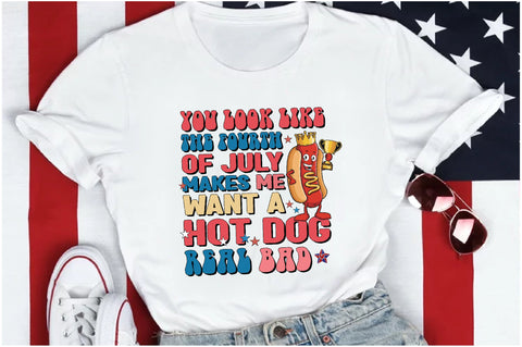 4th of July Hot Dog Quote Sublimation Sublimation Jagonath Roy 