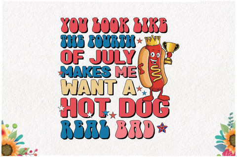4th of July Hot Dog Quote Sublimation Sublimation Jagonath Roy 