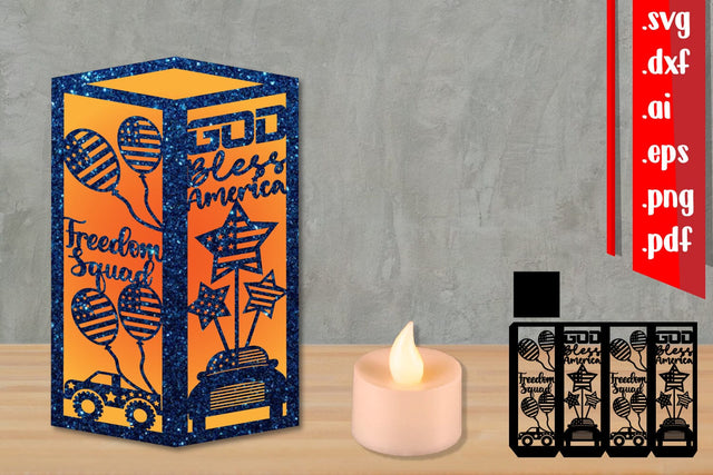 4th of July Lantern 3 Svg Papercut SVG zafrans studio 