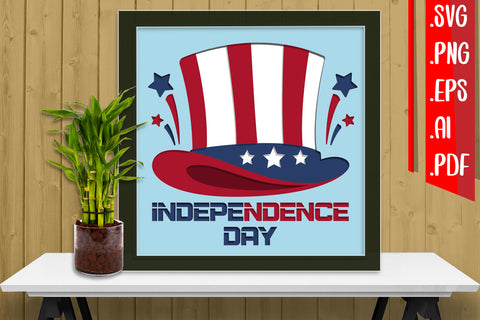 4th of July Layered Papercut 10 Svg Eps Ai Png Pdf 3D Paper zafrans studio 