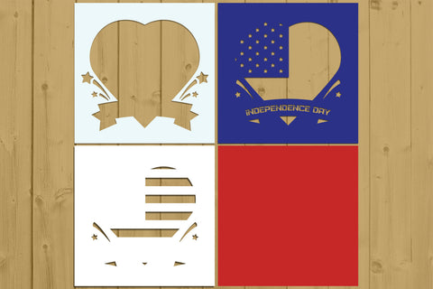 4th of July Layered Papercut 3 Svg Eps Ai Png Pdf 3D Paper zafrans studio 