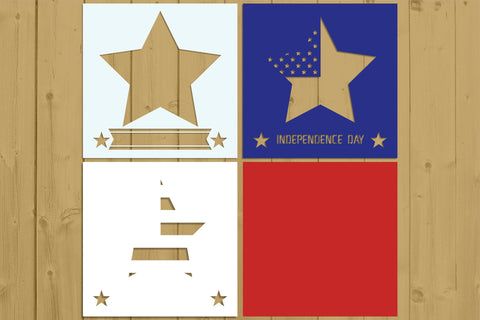 4th of July Layered Papercut 4 Svg Eps Ai Png Pdf 3D Paper zafrans studio 