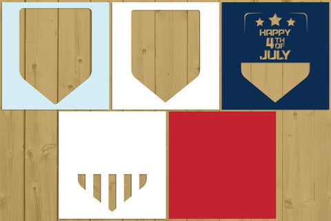 4th of July Layered Papercut 5 Svg Eps Ai Png Pdf 3D Paper zafrans studio 