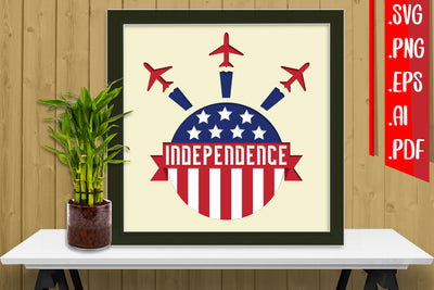 4th of July Layered Papercut 8 Svg Eps Ai Png Pdf 3D Paper zafrans studio 
